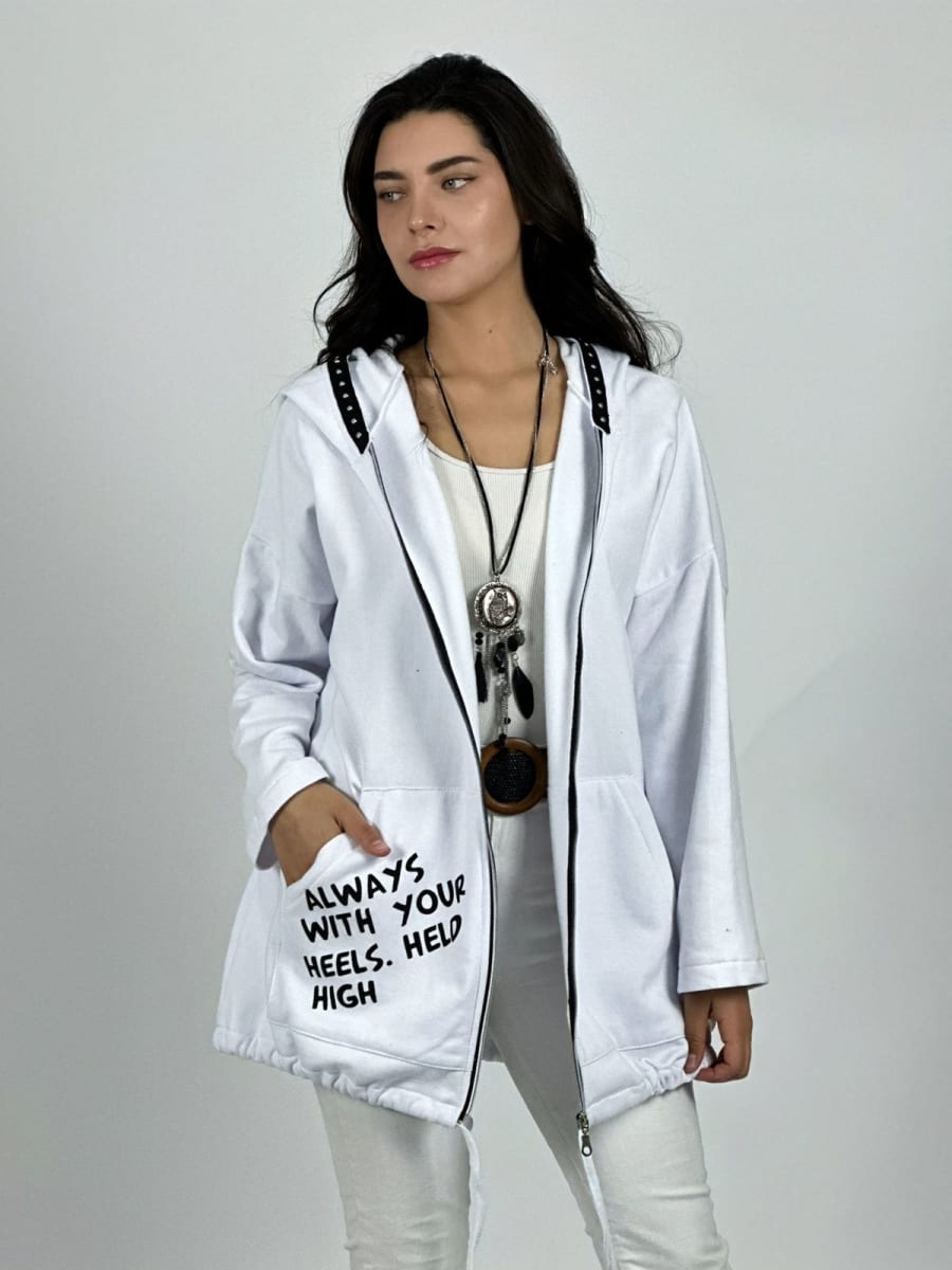 Poleron Algodon Cierre Always Dorso Snoopy A3-7613