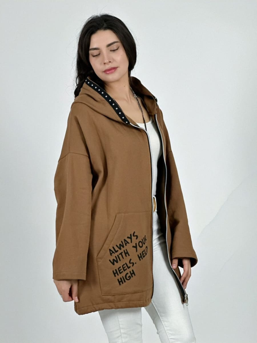 Poleron Algodon Cierre Always Dorso Snoopy A3-766