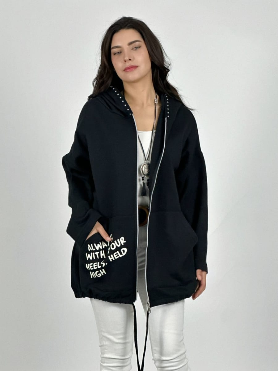 Poleron Algodon Cierre Always Dorso Snoopy A3-769