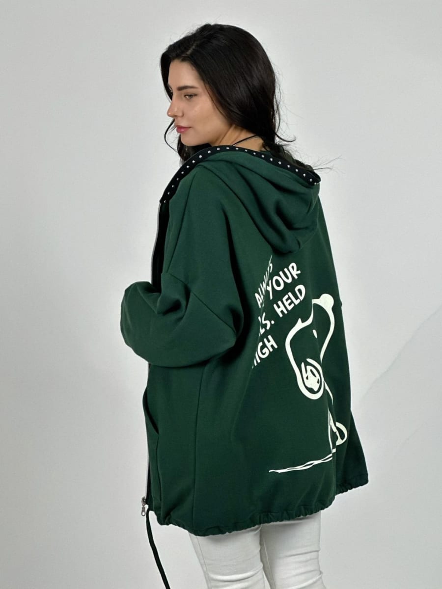 Poleron Algodon Cierre Always Dorso Snoopy A3-764