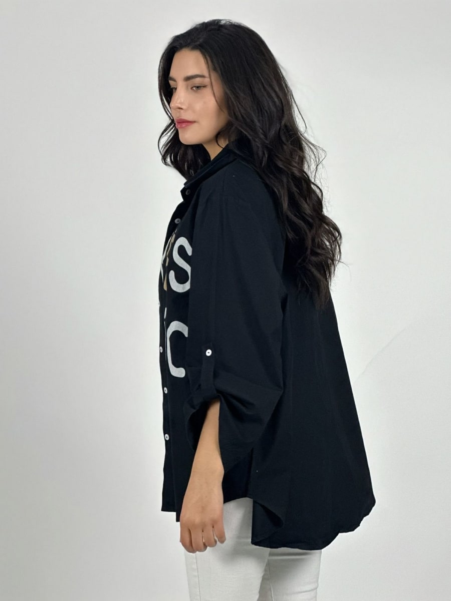 Blusa Gabardina con Letras A1-246