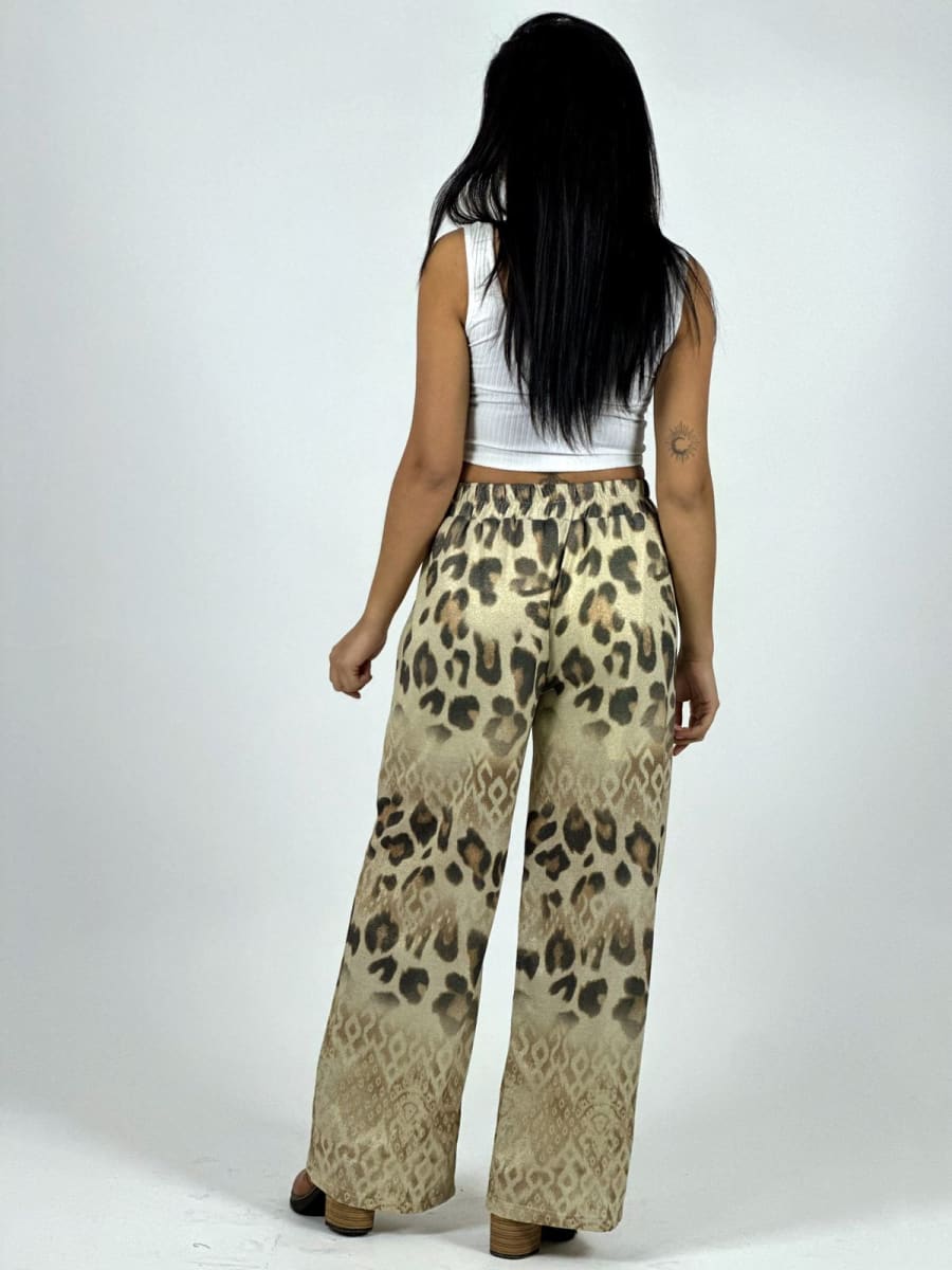 Pantalon Boho Manchas con Osito A1-363