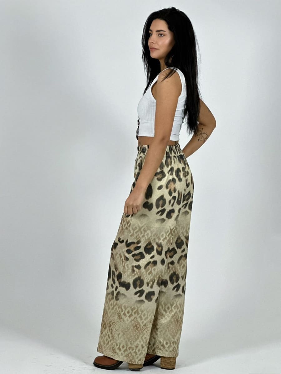 Pantalon Boho Manchas con Osito A1-362