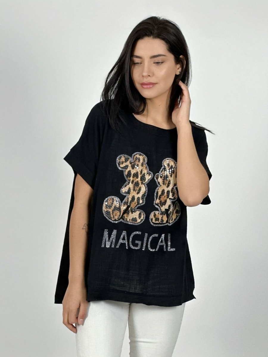 Polera Lino MAGICAL Mickey Print A1-108