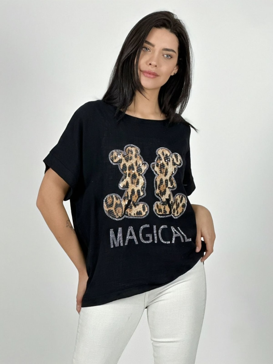 Polera Lino MAGICAL Mickey Print A1-107