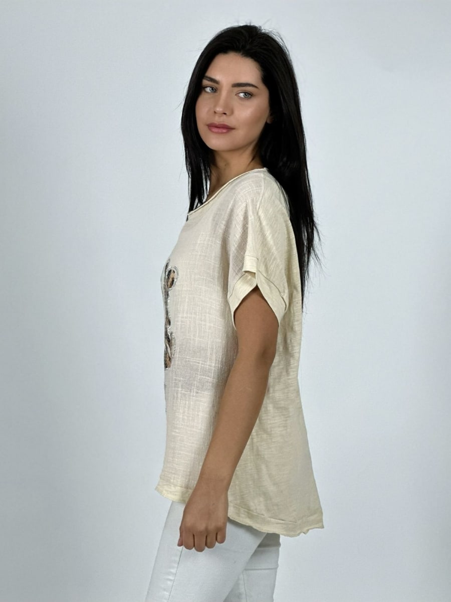 Polera Lino MAGICAL Mickey Print A1-106