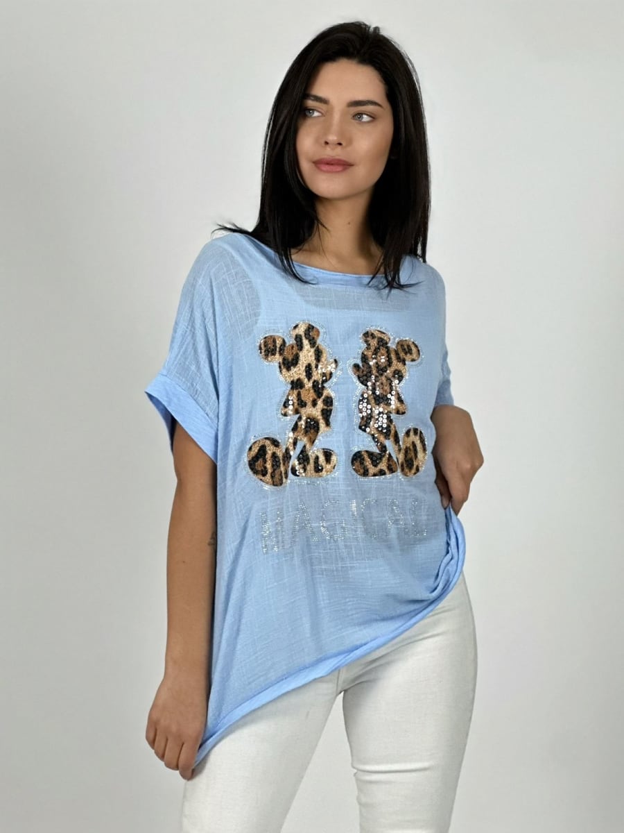 Polera Lino MAGICAL Mickey Print A1-101