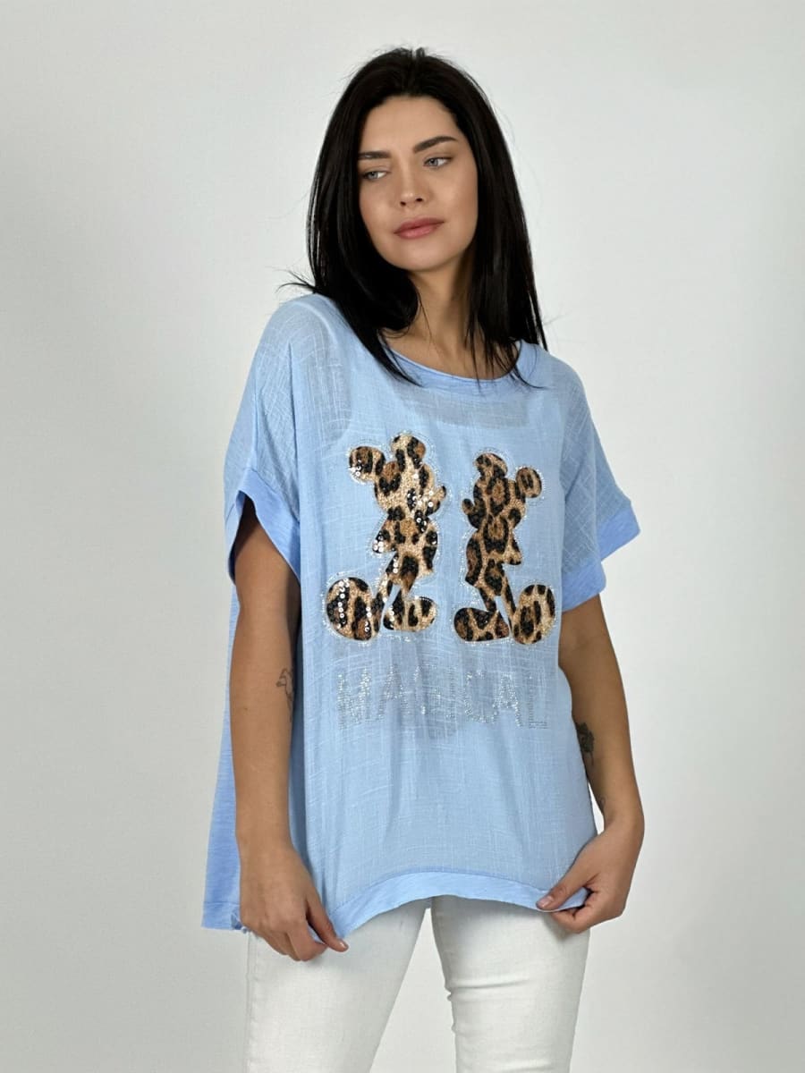 Polera Lino MAGICAL Mickey Print A1-102