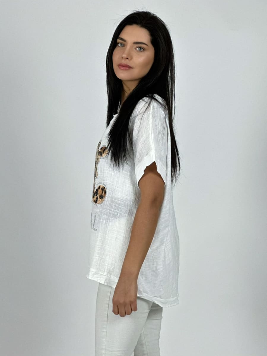 Polera Lino MAGICAL Mickey Print A1-1012