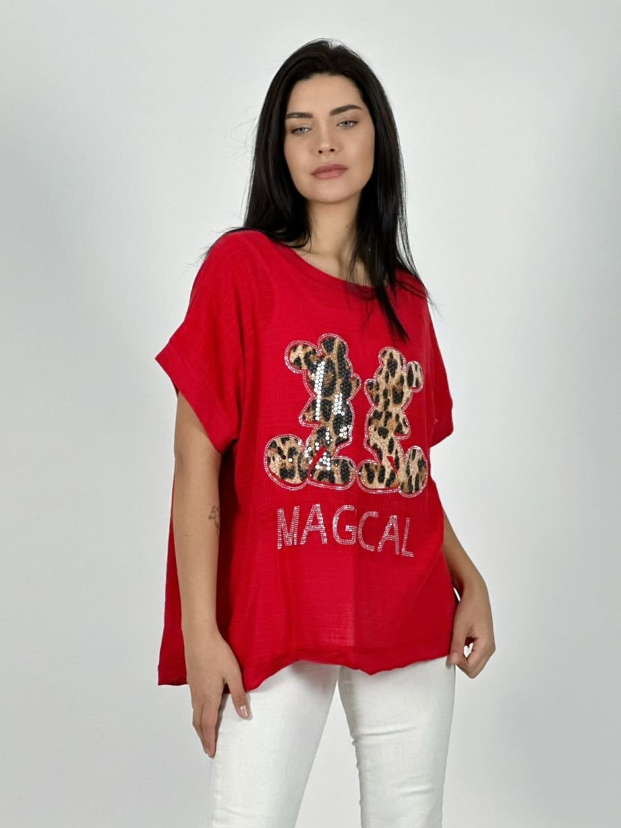 Polera Lino MAGICAL Mickey Print A1-1014