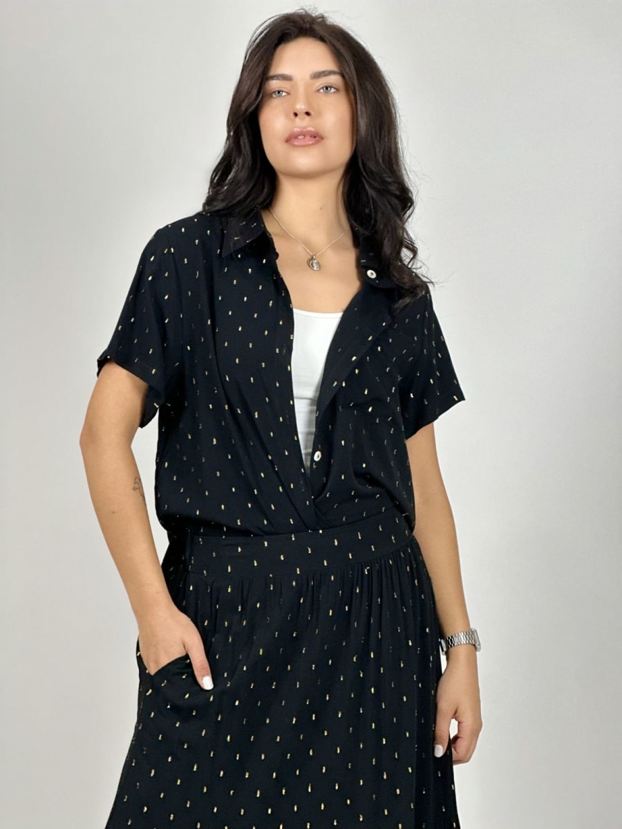 Blusa Puntos Brillantes A1-401