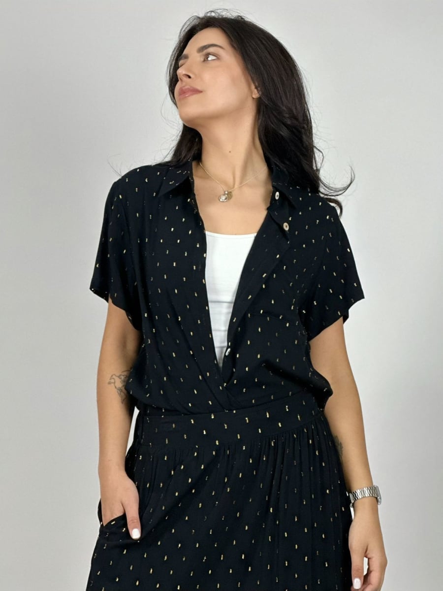 Blusa Puntos Brillantes A1-403