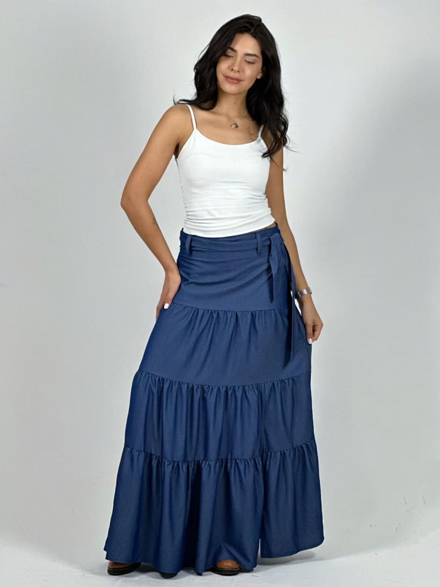 Falda Mezclilla Seccionada A4-881