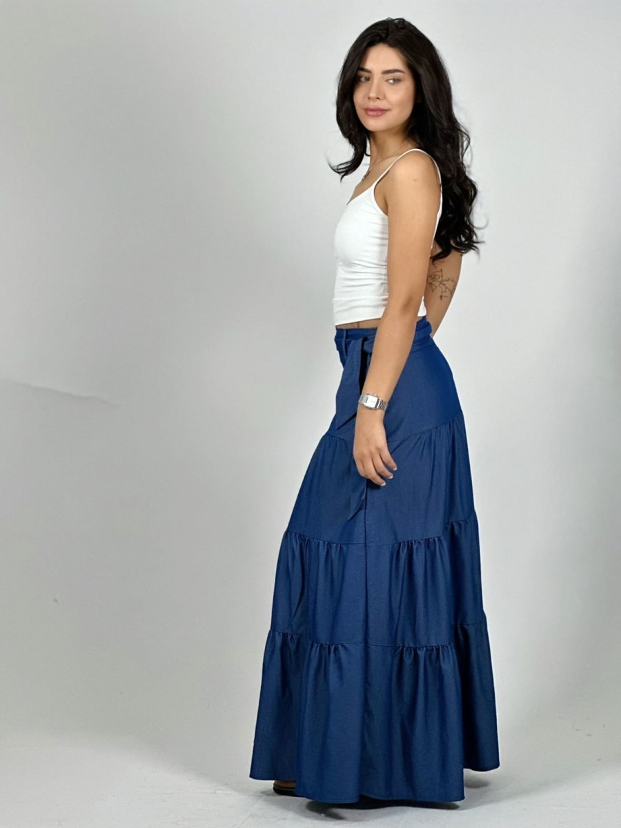 Falda Mezclilla Seccionada A4-883