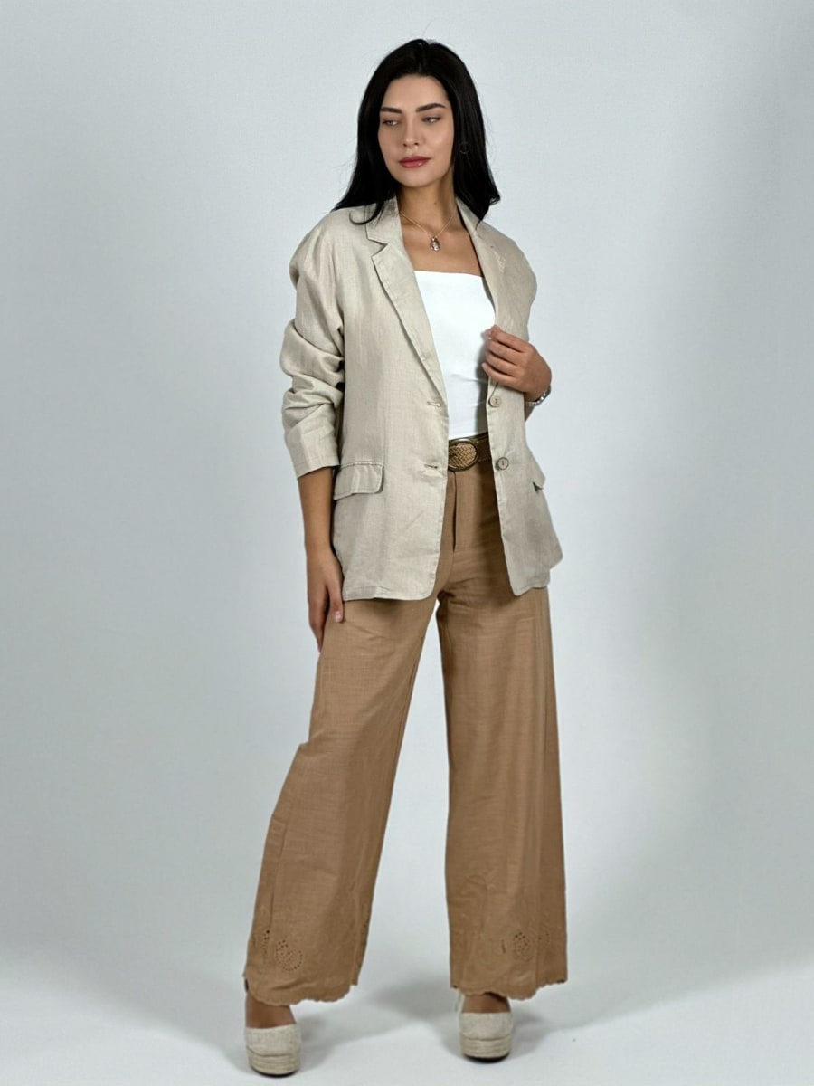 Blazer Lino 2 Botones A2-555