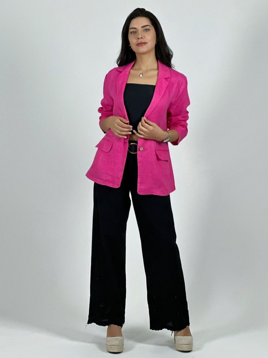 Blazer Lino 2 Botones A2-559