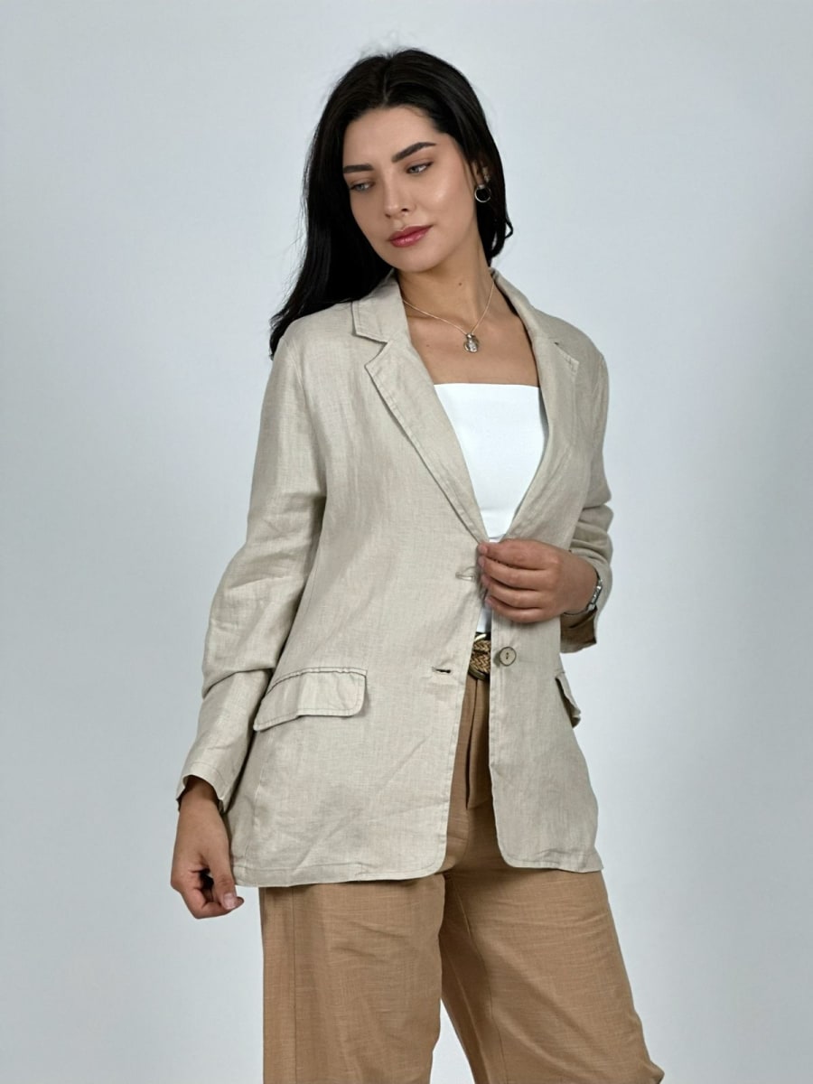 Blazer Lino 2 Botones A2-551