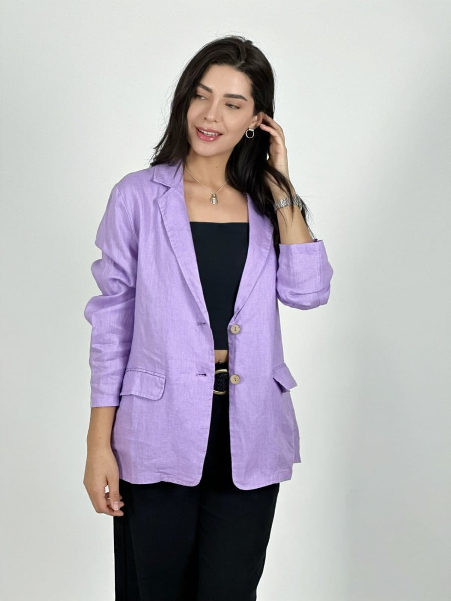 Blazer Lino 2 Botones A2-5510