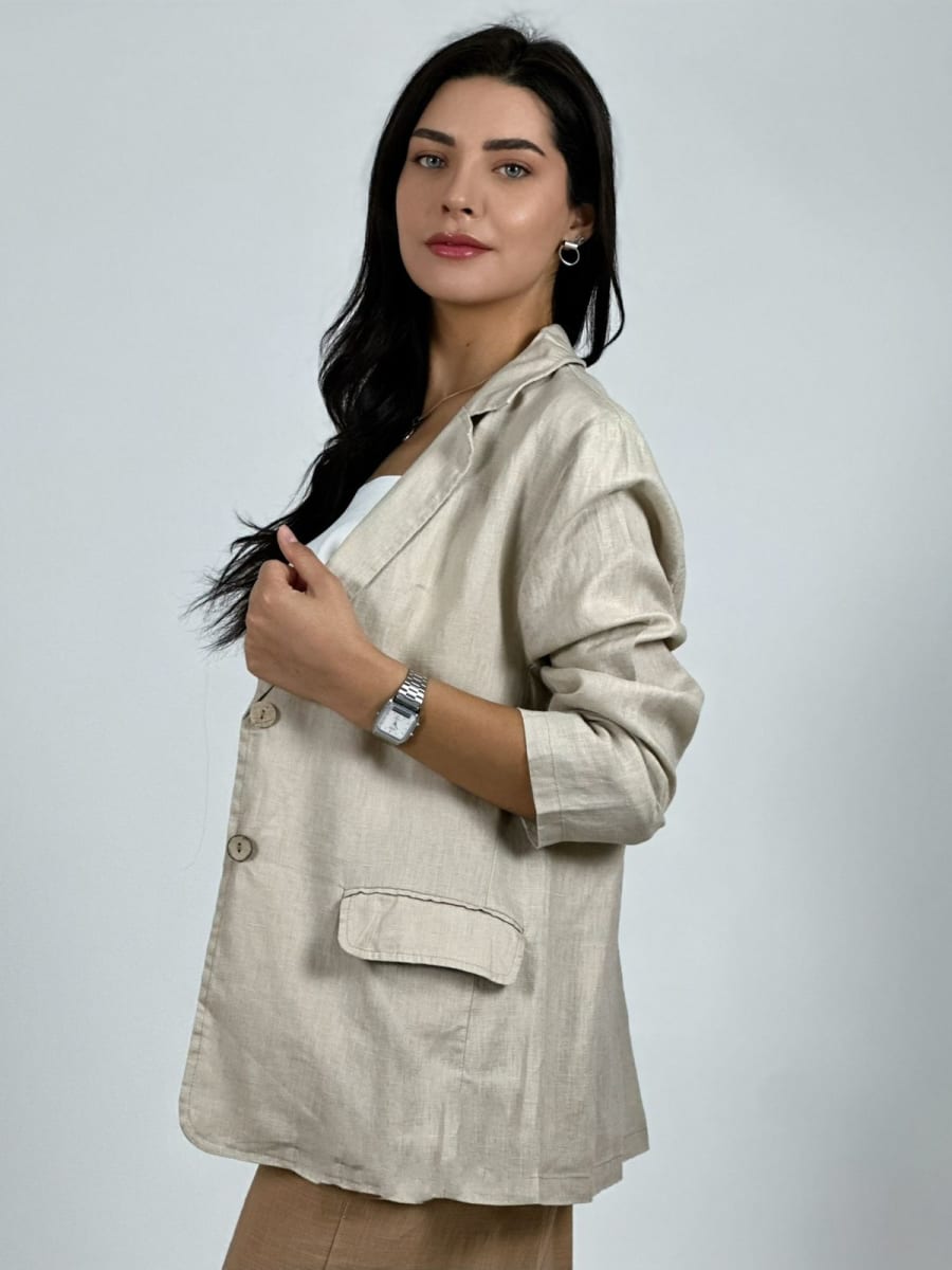 Blazer Lino 2 Botones A2-553