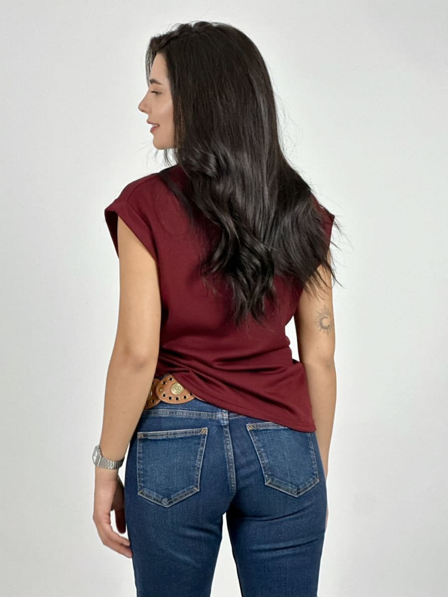 Polera de Algodon S/Mangas A4-923