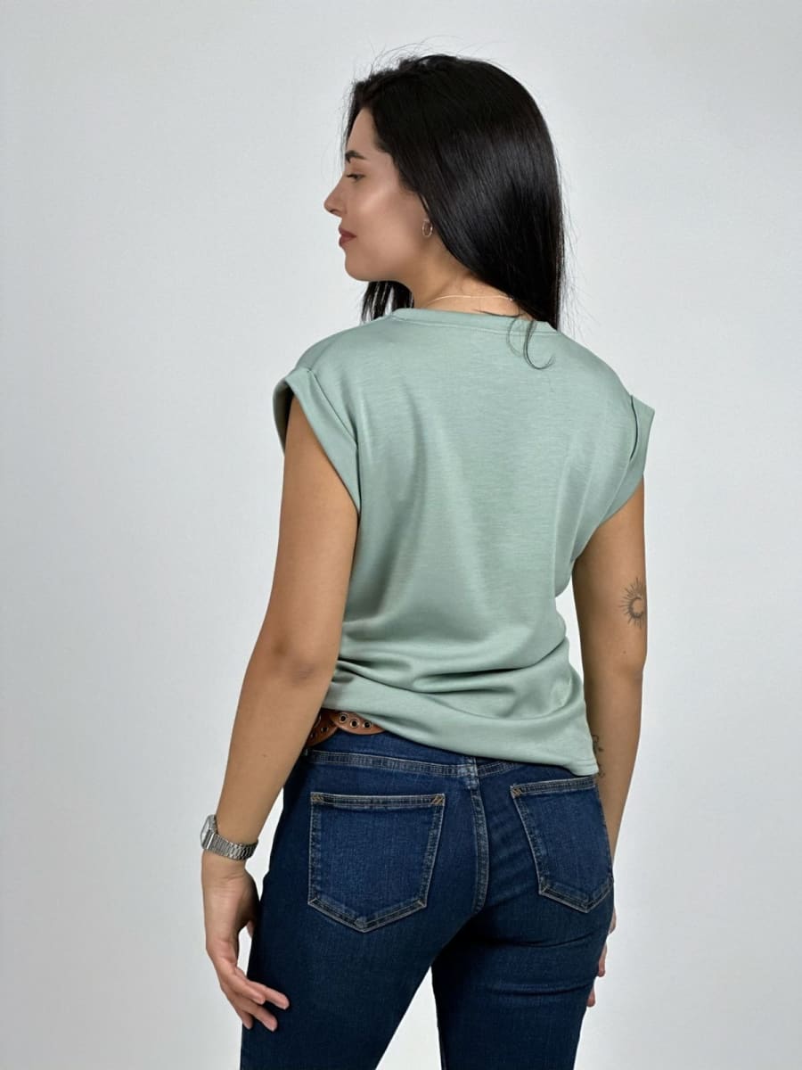 Polera de Algodon S/Mangas A4-9212