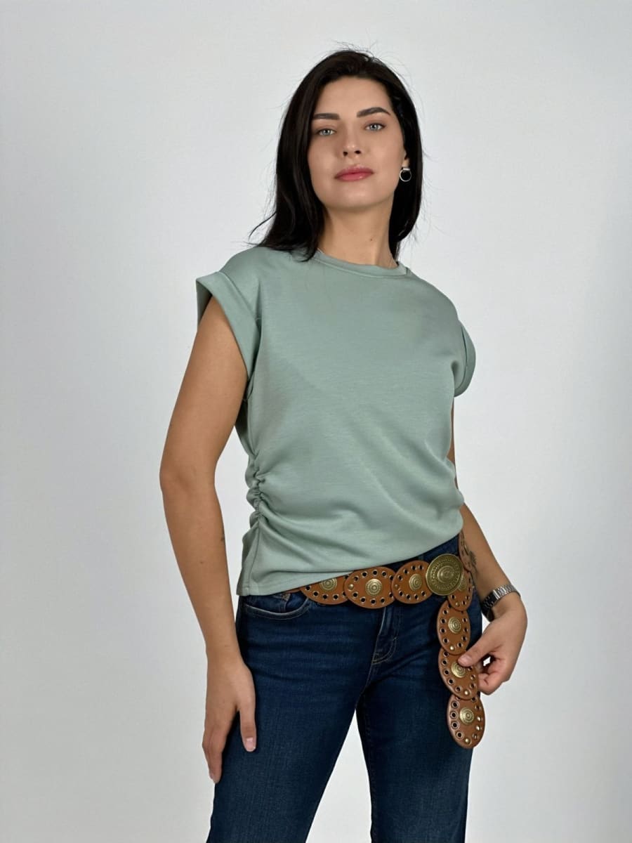 Polera de Algodon S/Mangas A4-9211