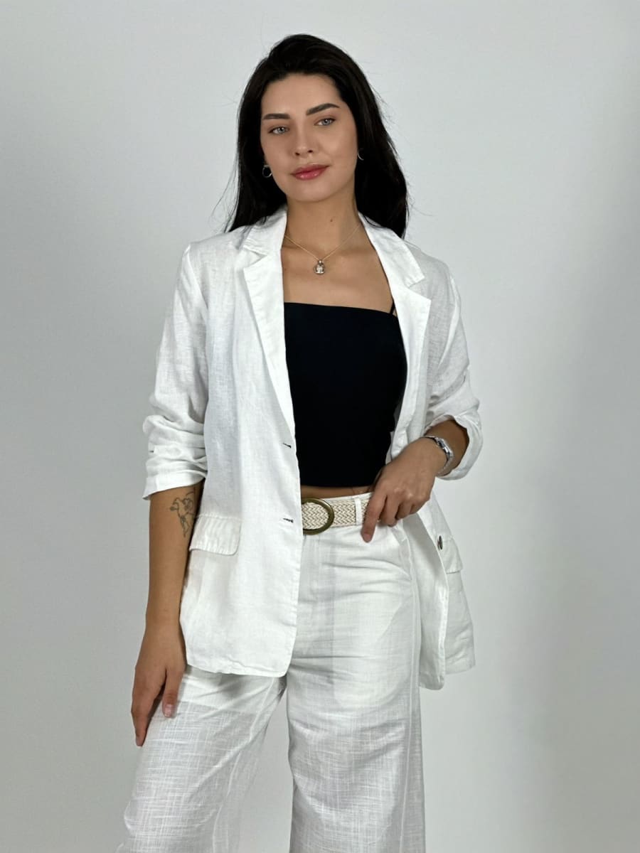 Blazer Lino 2 Botones A2-5514