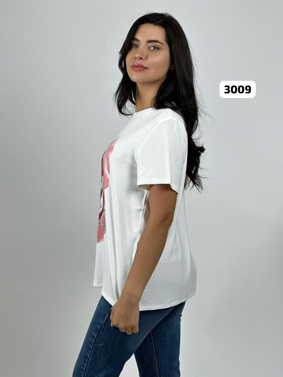 Polera Casual Algodon Gran Oso Lineal A4-869