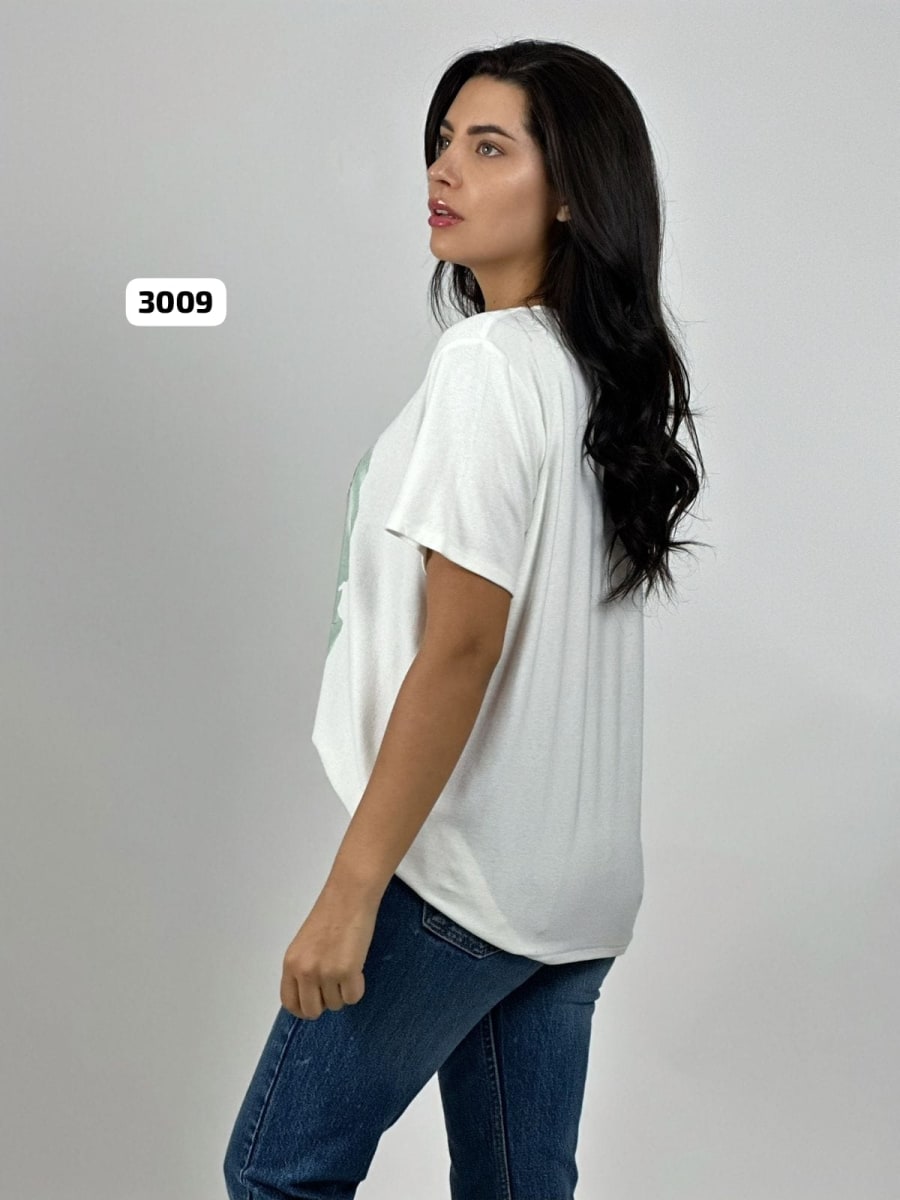 Polera Casual Algodon Gran Oso Lineal A4-863