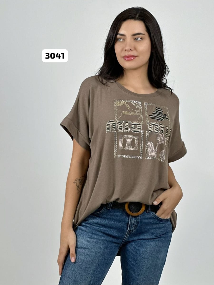 Polera Casual Algodon Mickey Brillante MIO-MIO A4-855