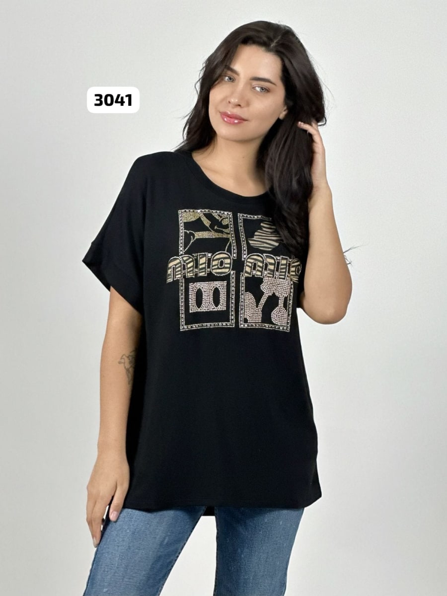 Polera Casual Algodon Mickey Brillante MIO-MIO A4-8510