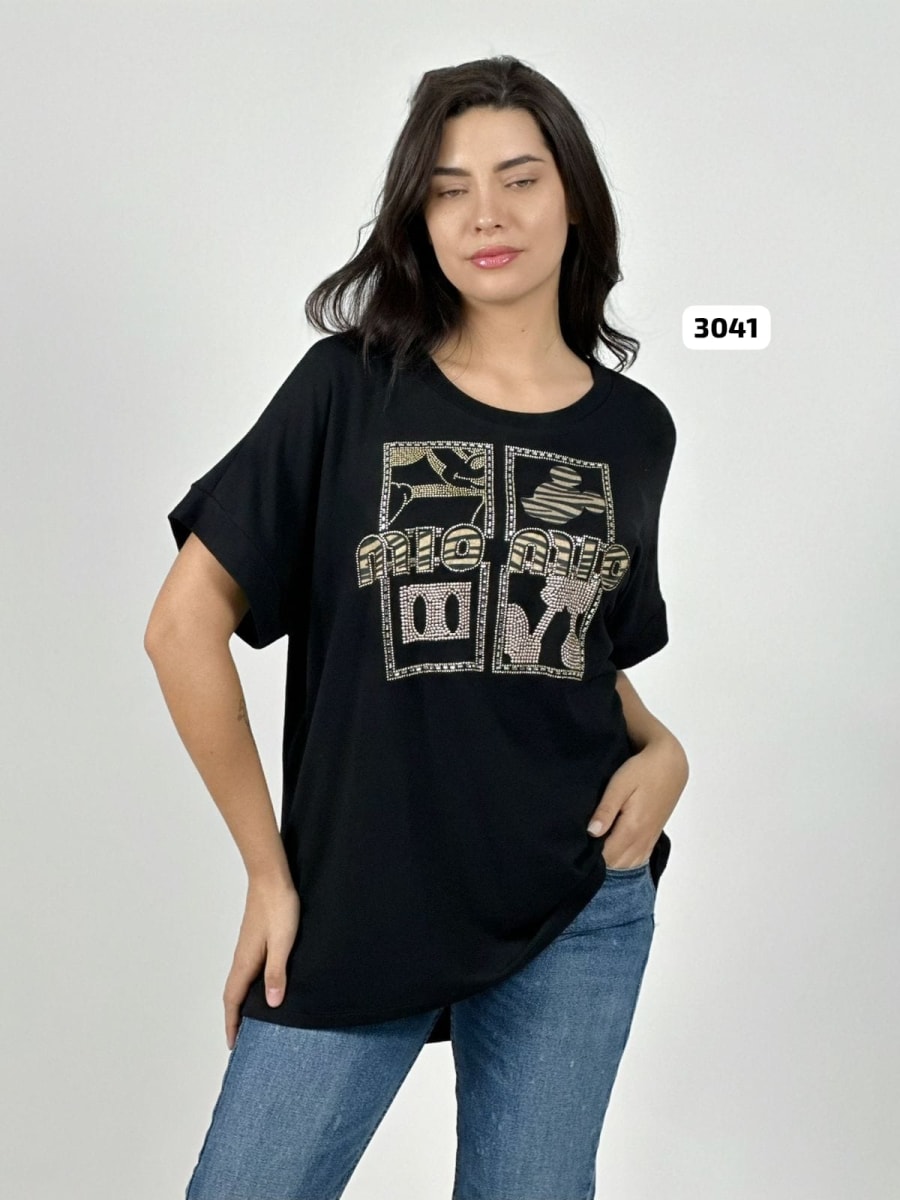 Polera Casual Algodon Mickey Brillante MIO-MIO A4-8511