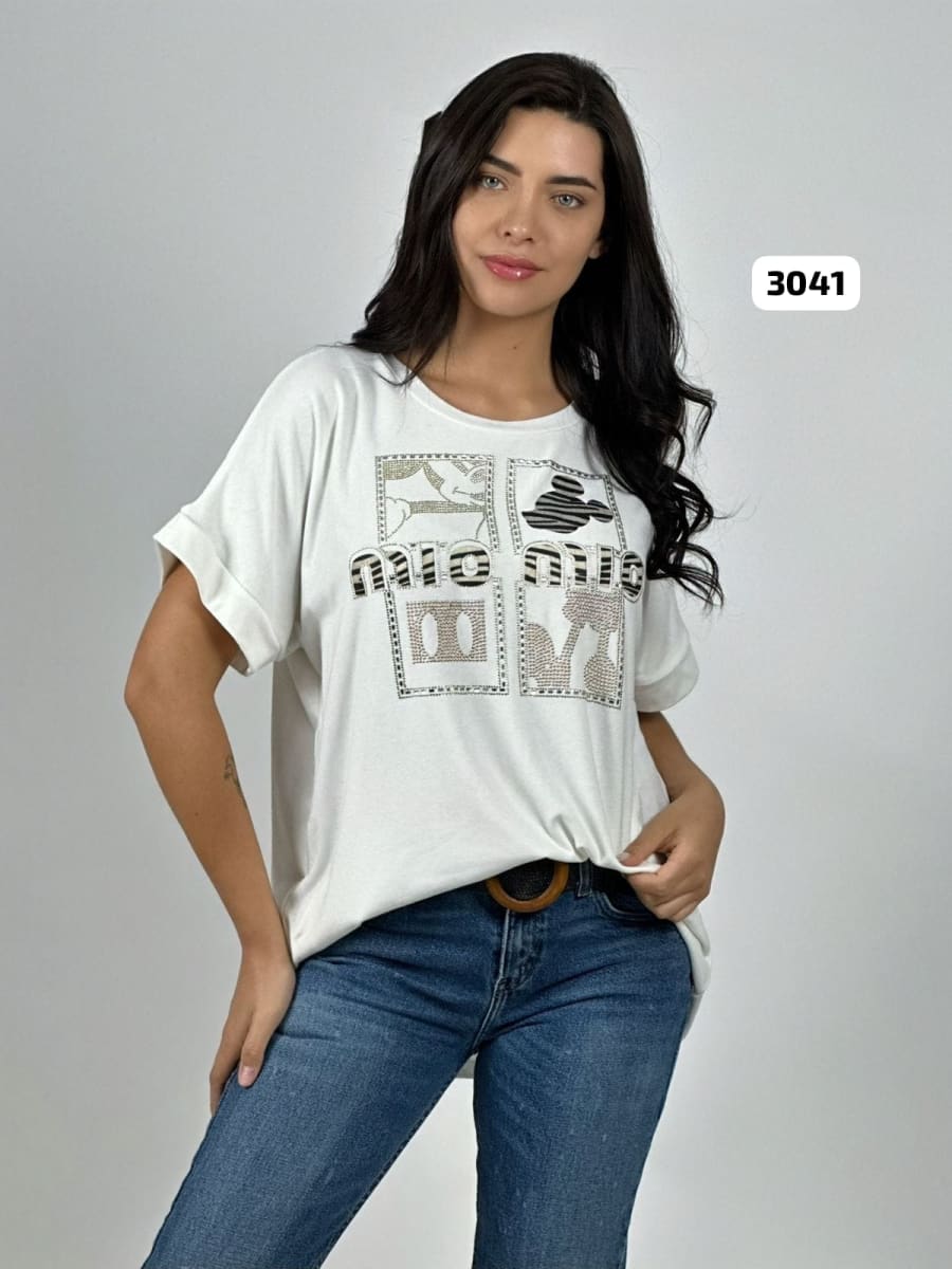 Polera Casual Algodon Mickey Brillante MIO-MIO A4-8513