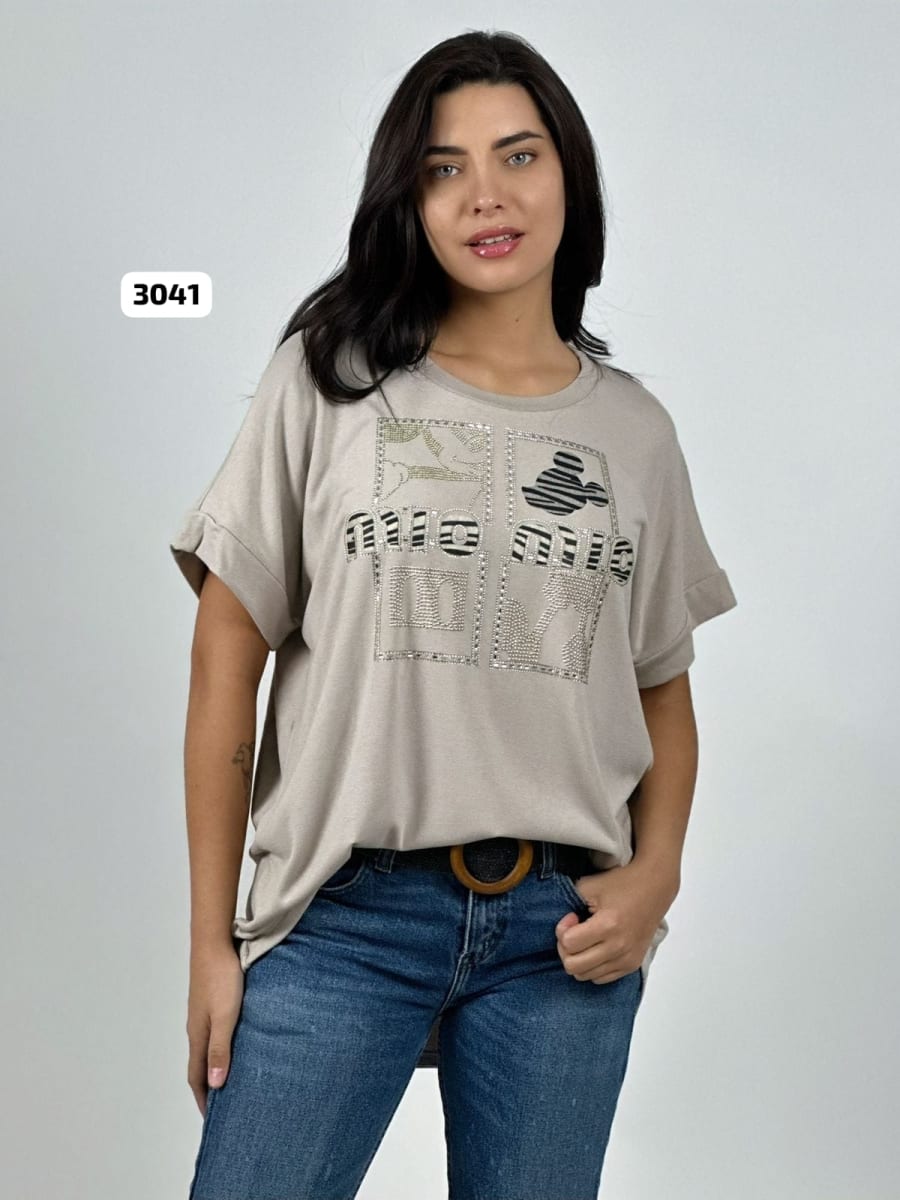 Polera Casual Algodon Mickey Brillante MIO-MIO A4-857