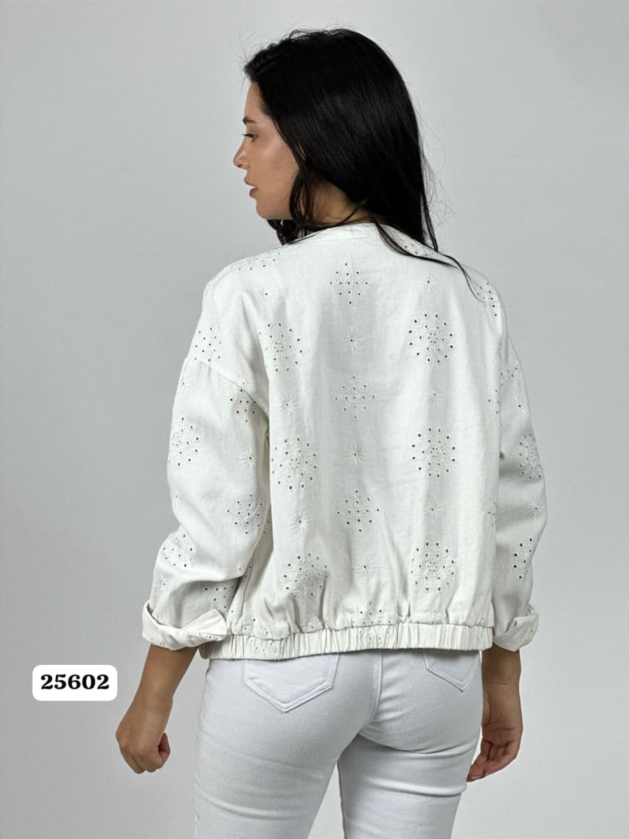 Chaqueta Mezclilla Diseño Broderi A1-396