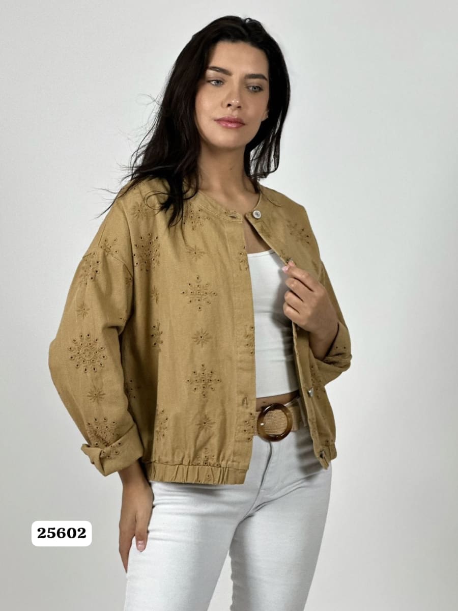 Chaqueta Mezclilla Diseño Broderi A1-391