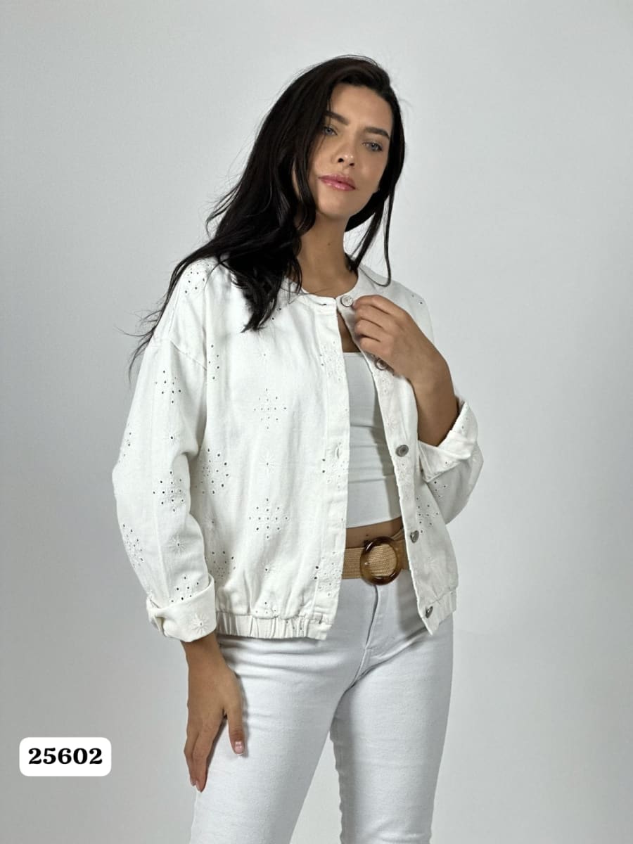 Chaqueta Mezclilla Diseño Broderi A1-395
