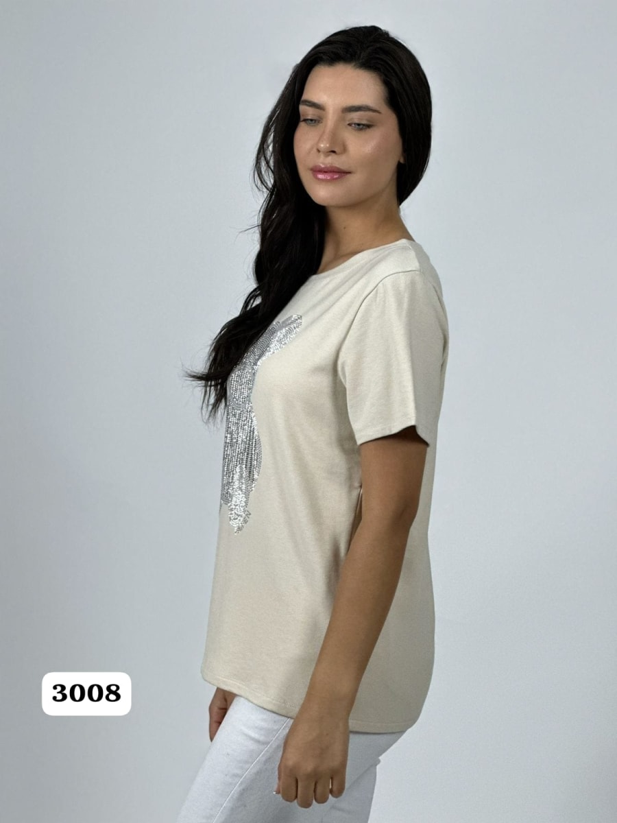 Polera Algodon Casual Oso Brillante A1-3912