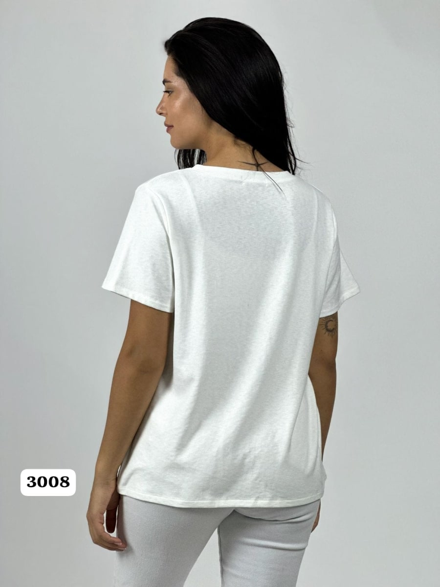 Polera Algodon Casual Oso Brillante A1-396