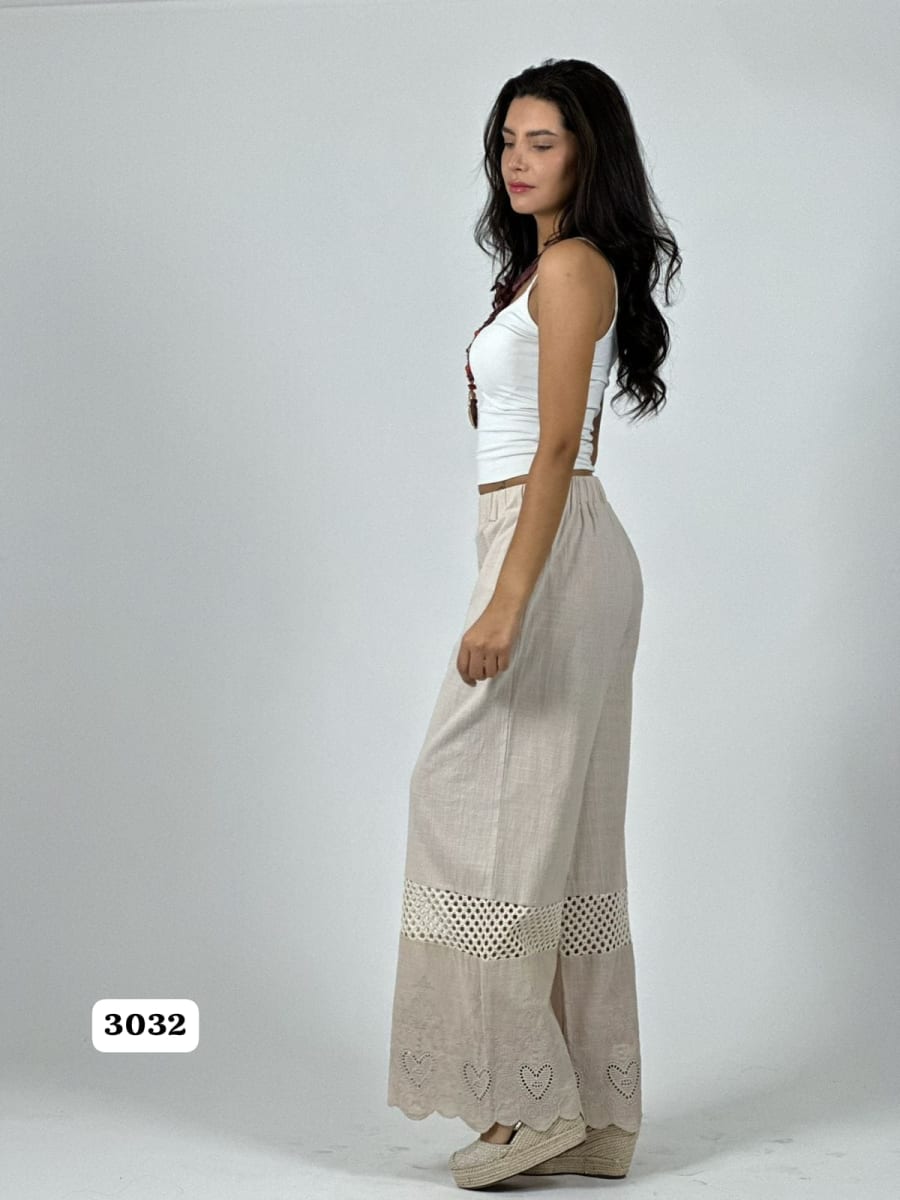 Palazzo Lino Casual Tejidos y Corazones Broderi A1-319