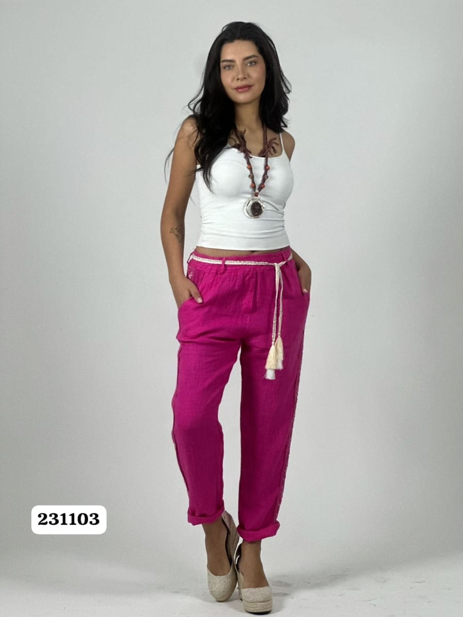 Jogger Italiano con Cordon Diseño en Costados A1-511