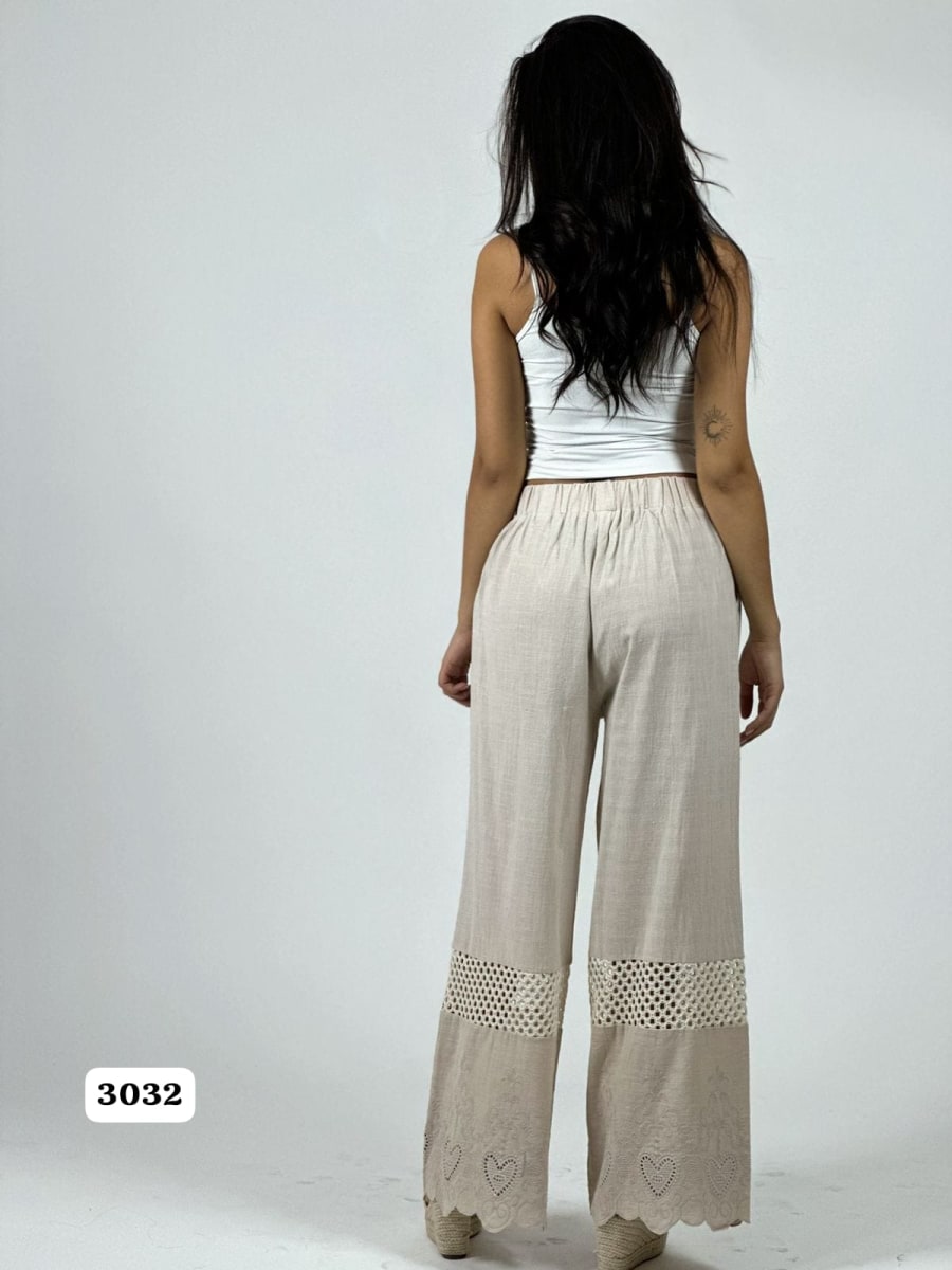 Palazzo Lino Casual Tejidos y Corazones Broderi A1-3110