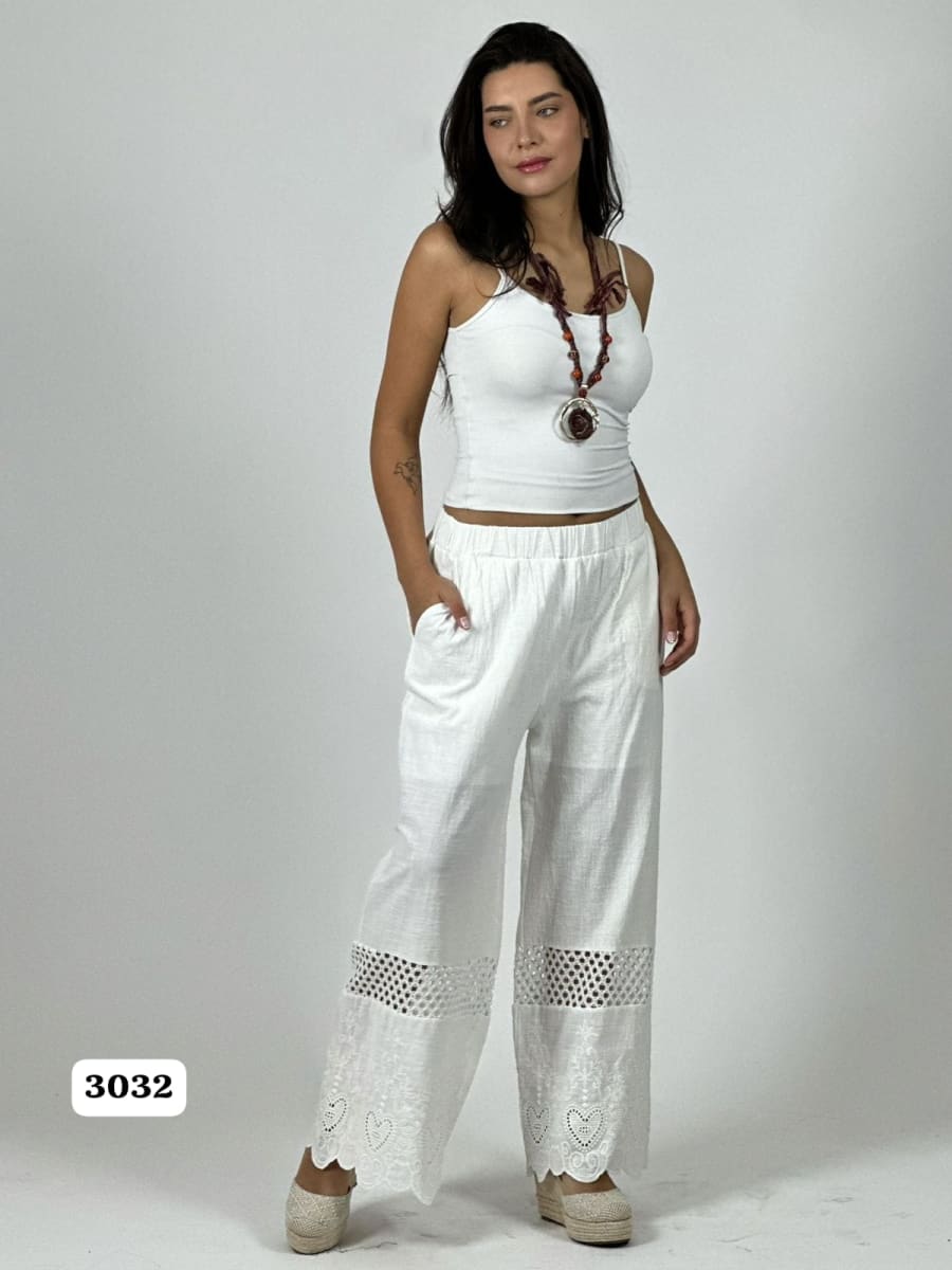 Palazzo Lino Casual Tejidos y Corazones Broderi A1-312