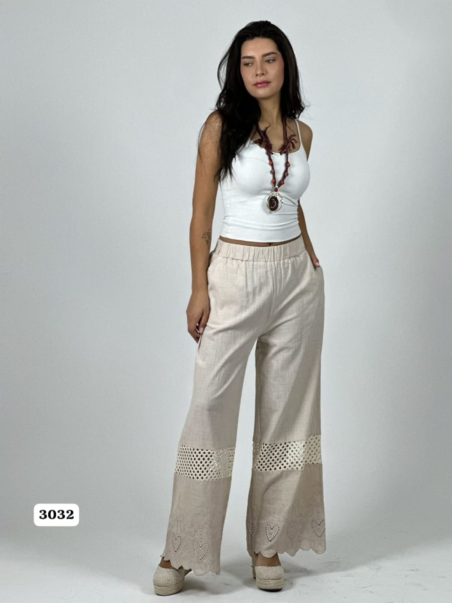 Palazzo Lino Casual Tejidos y Corazones Broderi A1-318