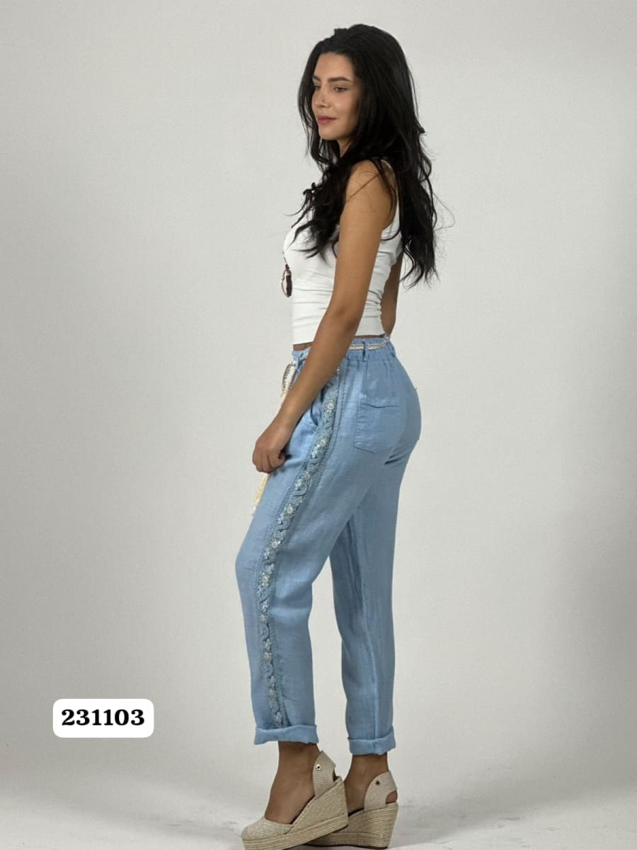 Jogger Italiano con Cordon Diseño en Costados A1-515