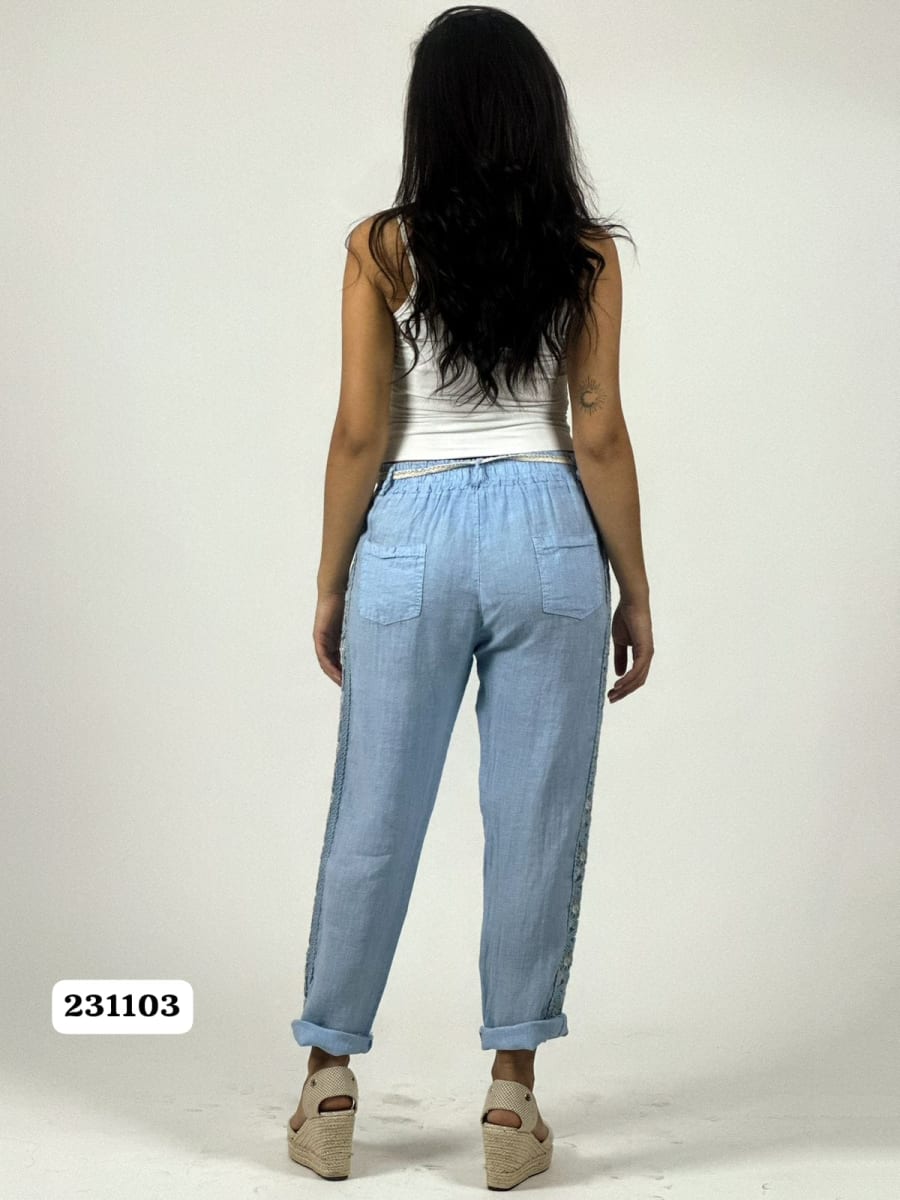 Jogger Italiano con Cordon Diseño en Costados A1-516