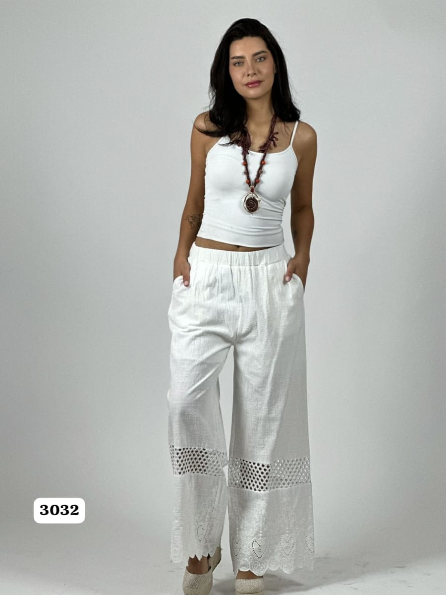 Palazzo Lino Casual Tejidos y Corazones Broderi A1-311