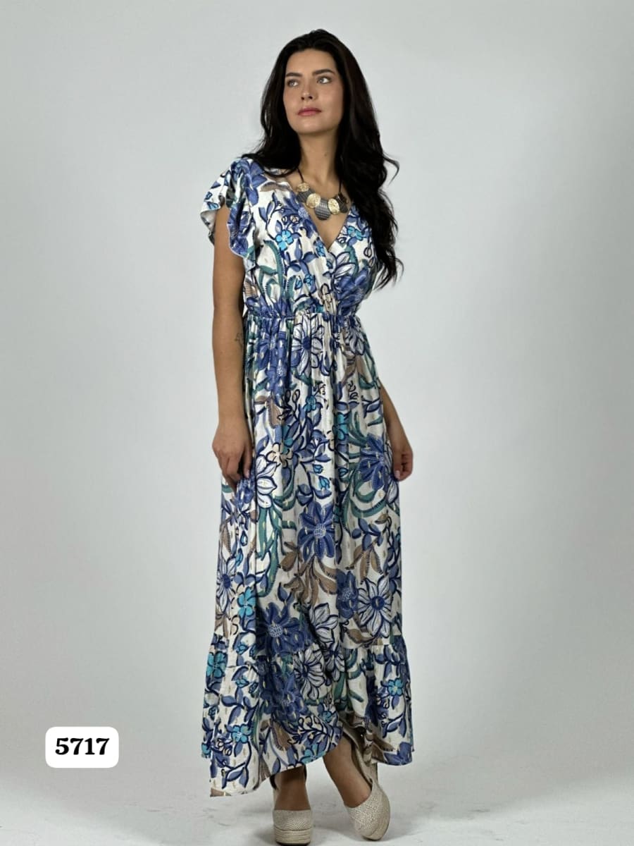 Vestido Viscosa Casual Floral A3-193