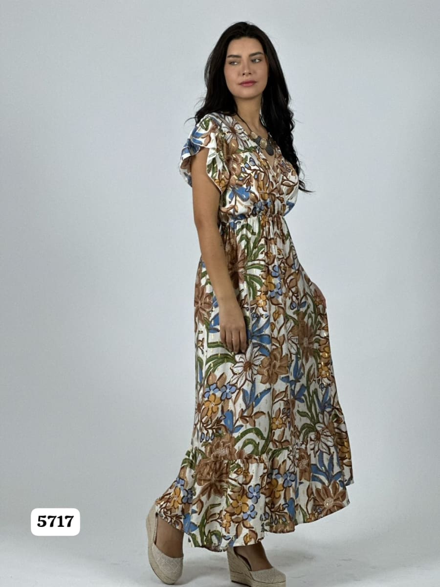 Vestido Viscosa Casual Floral A3-197