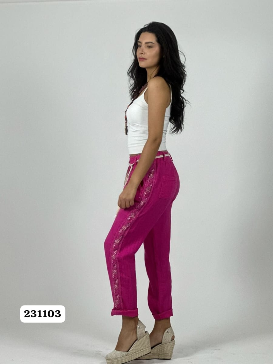 Jogger Italiano con Cordon Diseño en Costados A1-512